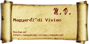 Magyaródi Vivien névjegykártya